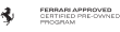 Ferrari Certified Vehicles